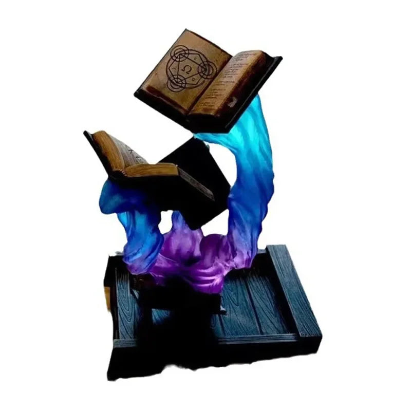 Creative Delicate Book Dice Tower Sculpture Magic Dice Tower Resin Decor Kids Charm Toy Doll Gift for Home Desktop Ornament